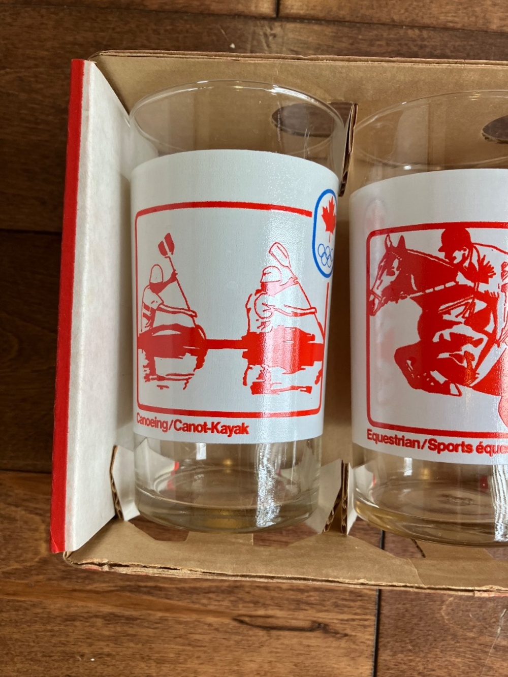 Vintage Montreal Olympics 4 Oz Glasses -Set of Four - Picture 10 of 14